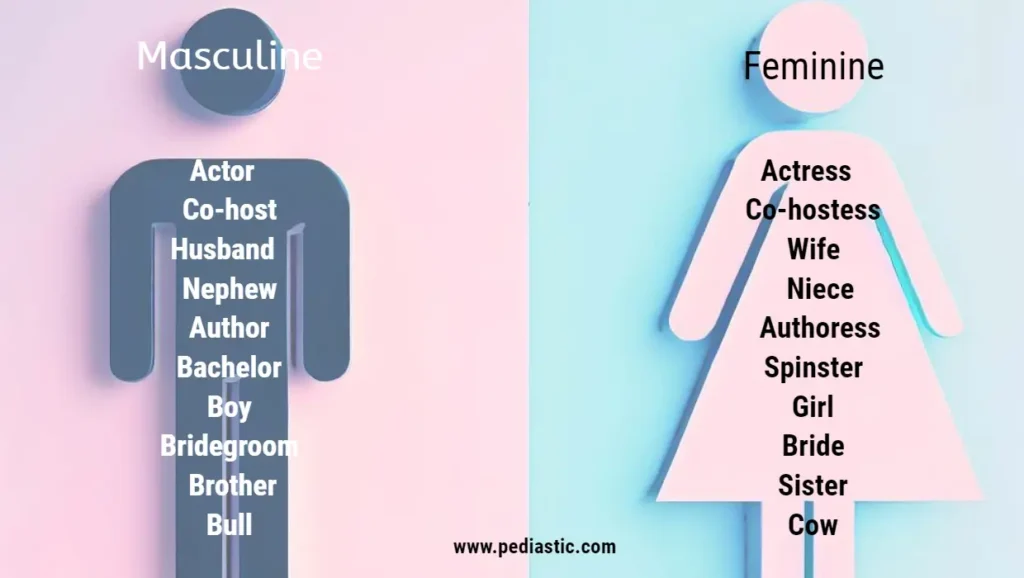 100 Examples of Masculine and Feminine Gender / Pediastic