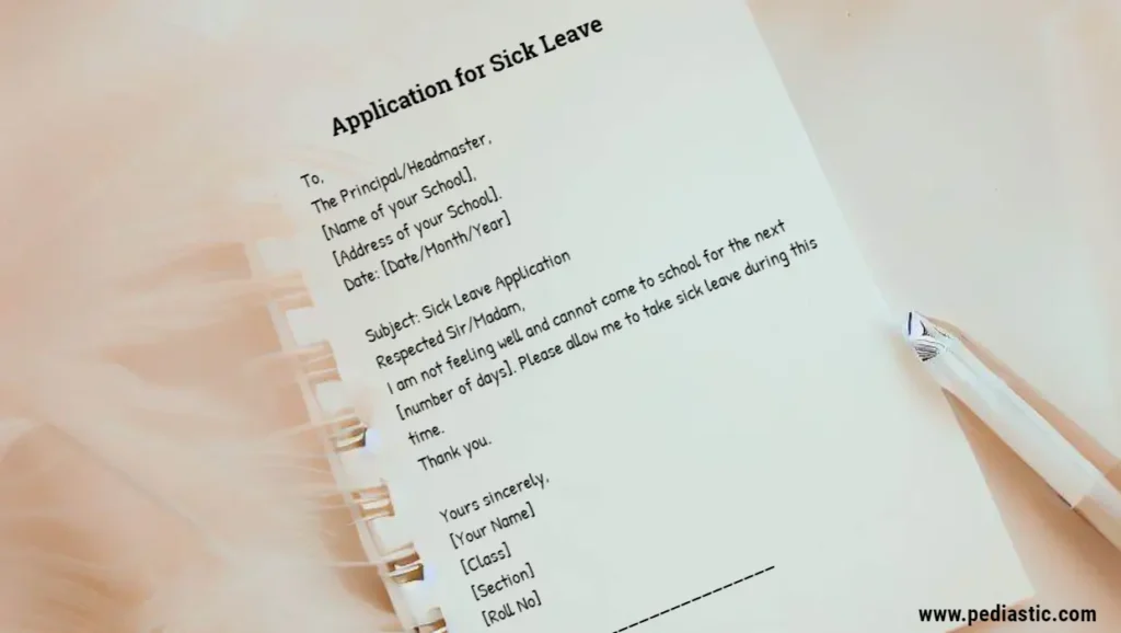 student application for sick leave 