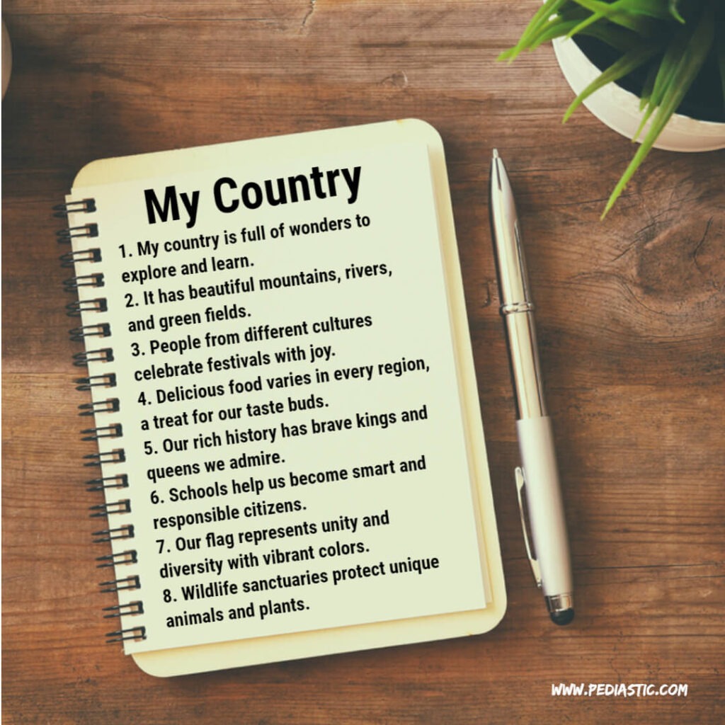 my country 10 lines